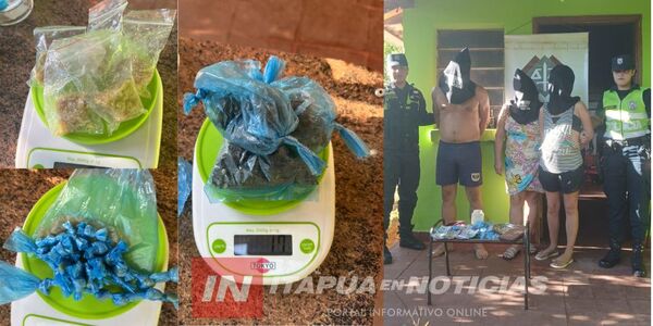 ALLANAMIENTO EN BARRIO SAN PEDRO TERMINÓ CON TRES APREHENDIDOS E INCAUTACIÓN DE DROGAS