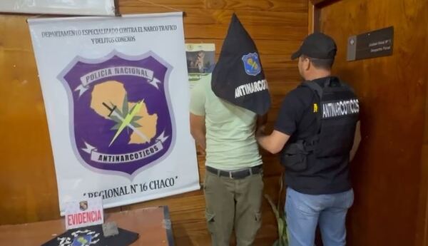 Incautaron cocaína en Loma Plata