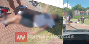 MUJER RESULTÓ LESIONADA TRAS CAÍDA DE MOTOCICLETA EN LA COSTANERA DE ENCARNACIÓN