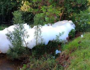 Persisten vertidos de detergente en arroyos de Ciudad del Este, pese a intervención municipal - ABC en el Este - ABC Color