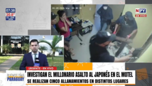Expolicía estaría implicado en millonario robo de USD 600.000 en motel de Luque
