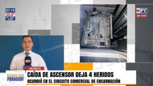 Cuatro heridos tras la caída de un ascensor en el circuito comercial de Encarnación
