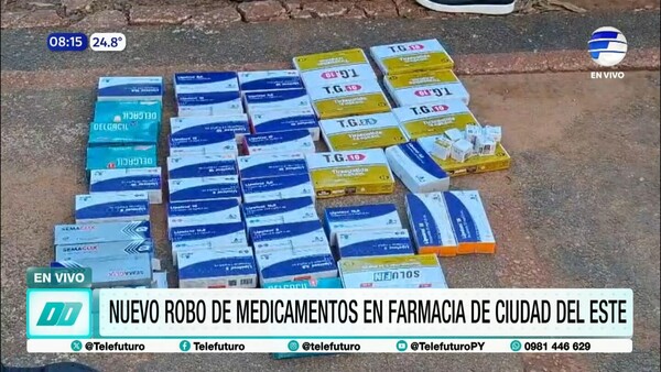 Nuevo robo de medicamentos de farmacia en Ciudad del Este