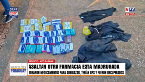 Ciudad del Este: roban medicamentos de una farmacia y capturan a dos sospechosos