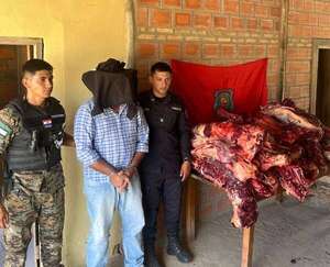 Incautan carne vacuna en Fuerte Olimpo y detienen a sospechoso con antecedentes por abigeato - Noticias del Chaco - ABC Color