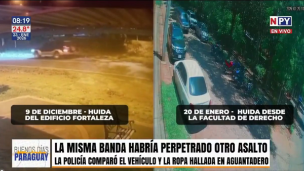 Investigación vincula a una misma banda con dos violentos asaltos en Asunción