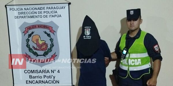 DETIENEN A HOMBRE CON ORDEN DE CAPTURA POR HURTO EN ENCARNACIÓN