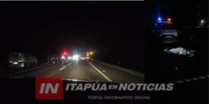 MOTOCICLISTA CHOCÓ A PEATÓN, CAYÓ AL ASFALTO Y UN CAMIÓN LE CHOCÓ