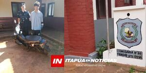 EN TRINIDAD RECUPERARON MOTOCICLETA QUE HABÍA SIDO HURTADA EN CAMBYRETÁ