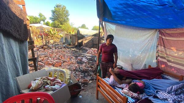 Desde las cenizas, una familia vuelve a levantarse en el barrio Santa Rita de Cambyretã