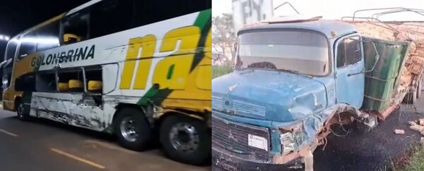 Joven pasajero en estado grave tras choque entre bus y camión tumba en San Pedro - trece