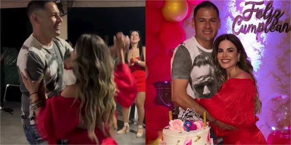 Popular / (GALERÍA) ¡Pelotero sacó los pasos prohibidos en el cumple de su cuerona doña!