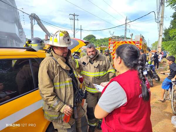 MTESS interviene tras incendio en colchonera de San Lorenzo para verificar situación de trabajador - Nacionales - ABC Color