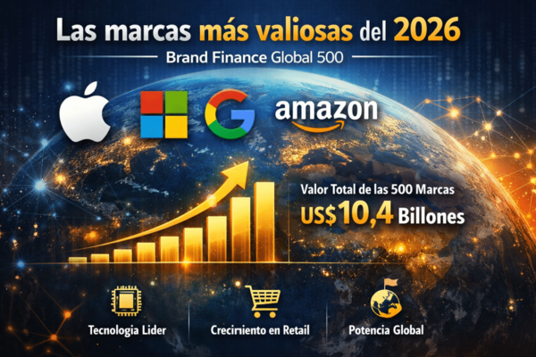 Global 500: Las marcas más valiosas rompen récord en 2026