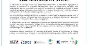 La Nación / Organizaciones de la sociedad civil acompañan debate sobre situación de la caja fiscal