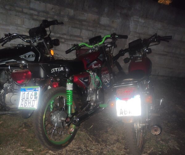 Incautan cuatro motocicletas durante operativo policial en Yby Yaú - Concepción al Día