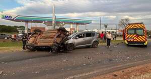 La Nación / Triple choque en ruta Ypané-Villeta dejó dos fallecidos