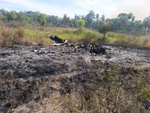 Fuerza Aérea confirma que aeronave incinerada en Concepción realizó vuelo irregular desde Bolivia