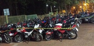 Incautaron casi 100 motocicletas en Ciudad del Este