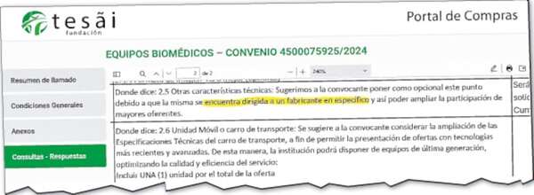 Tesãi adjudica un millonario llamado entre sospechas de direccionamiento - Política - ABC Color