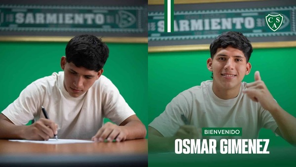 Osmar Giménez es nuevo refuerzo de Sarmiento de Junín