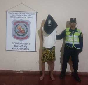 Aprehenden a joven por presunto hurto domiciliario en Encarnación