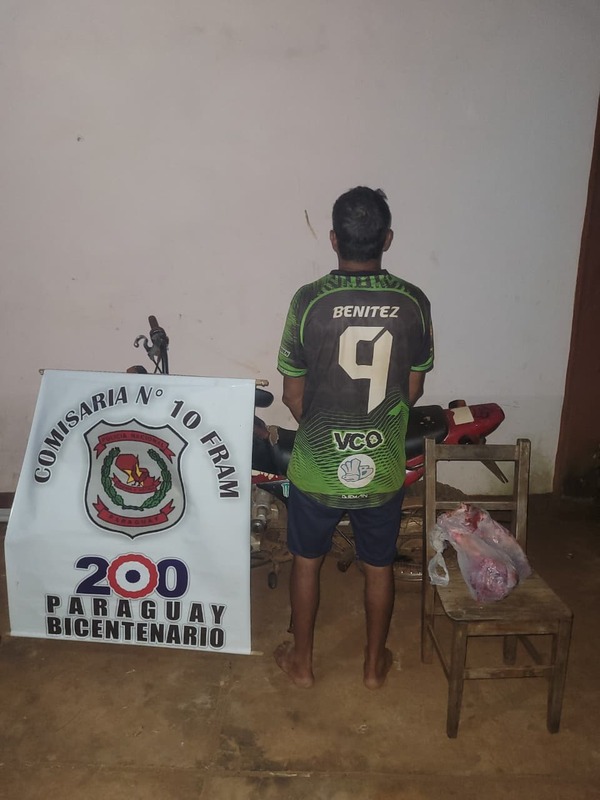 En Fram detienen a presunto abigeo taras hurto de animal vacuno