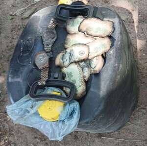 Dólares,relojes, cartuchos y cargador de fusil fueron encontrados en el avión incinerado en Concepción  - Policiales - ABC Color