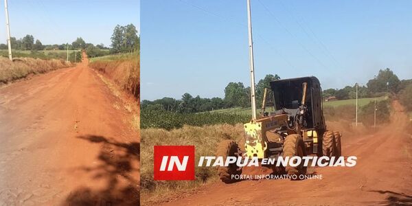 HOHENAU PROSIGUE CON TRABAJOS DE MANTENIMIENTO DE CAMINOS