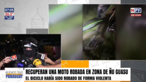 GPS permite recuperar una moto robada tras violento asalto en Luque