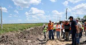 La Nación / Pilar avanza con obras de alcantarillado y desagüe de la Defensa Costera