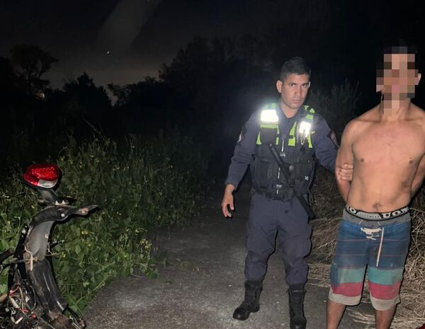Recuperan motocicleta robada y detienen a sospechoso durante operativo en Cambyreta