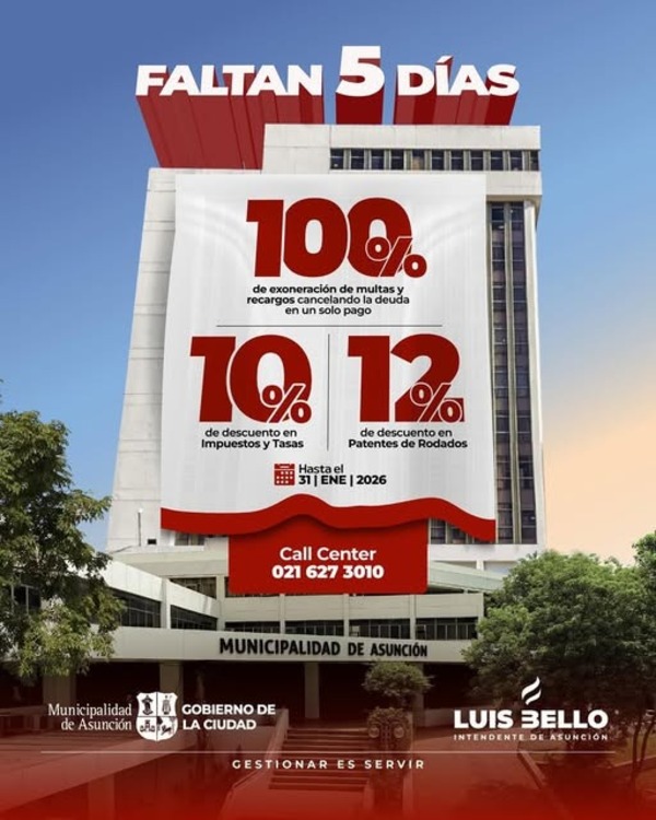 Popular / Muni de Asu perdona multas y recargos hasta fin de mes