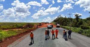 La Nación / Asfalto O´Leary – San Cristóbal avanza con obras en los tres lotes del tramo de 62 km