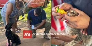 EXITOSA JORNADA DE CUIDADO ANIMAL EN ARROYO PORÁ