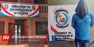 CAPITÁN MEZA: DETIENEN A SUJETO BUSCADO POR VIOLENCIA FAMILIAR