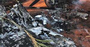 La Nación / Avión capotado en Concepción: elementos confirman que operaba una pista clandestina en el sitio