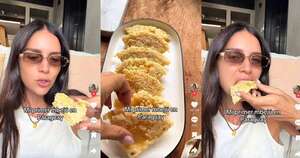 Diario HOY | Zaira Nara vino a Paraguay, probó el mbejú y le encantó: “¡Está calentito!”