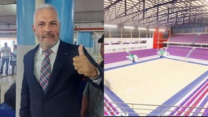 Zapag se compromete a terminar el polideportivo azulgrana