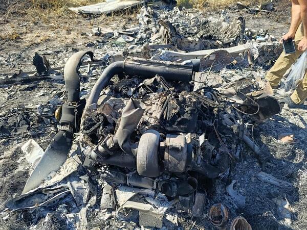 Popular / Caso avioneta quemada: Encuentran a un hombre con graves quemaduras