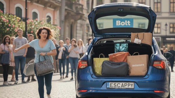 Recuperó sus cosas luego de que conductor de Bolt desapareció con ellas