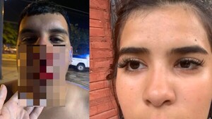 Molieron a golpes a una pareja de motociclistas