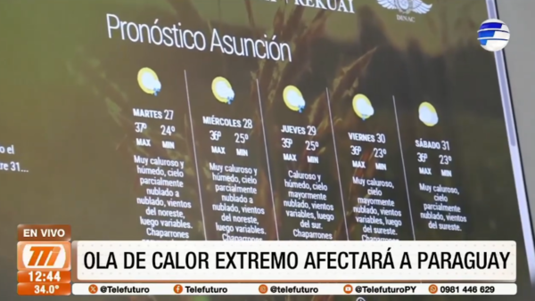 Paraguay bajo alerta por ola de calor extremo