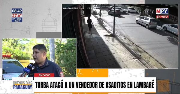 Turba atacó brutalmente a vendedor de asaditos en Lambaré