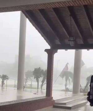 Video: temporal causa daños en el Club Internacional de Tenis de Asunción - Nacionales - ABC Color