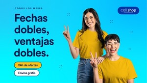 Cellshop lanza una promo que ofrece doble ventaja en fechas dobles