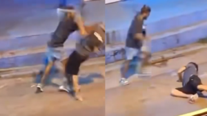 Video: Mochilero venezolano propina brutal golpiza a otro en Horqueta