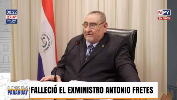 Murió el exministro de la Corte Antonio Fretes
