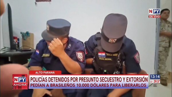 Policías detenidos por presunto secuestro y extorsión