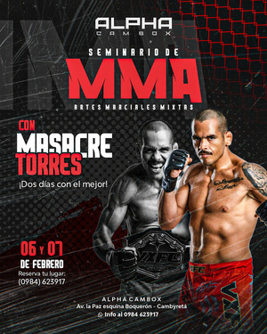 MMA en Encarnación: “Masacre Torres” dará un seminario en el Octágono de Alpha